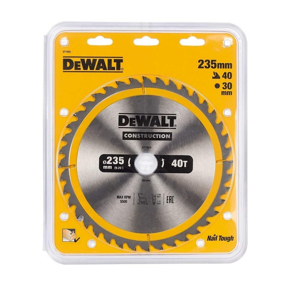 DEWALT DT1955 ELMAS DAIRE TESTERE 235*30 MM 40T